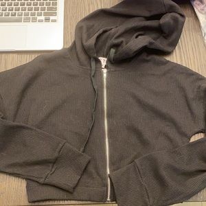 Thermal sweatpants and hoodie crop